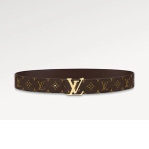 Louis Vuitton Initials 40mm Reversible Belt Monogram/Brown Size 95 (38) M0323